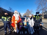 В Белореченске полицейский Дед Мороз отправился  в предновогодний патруль