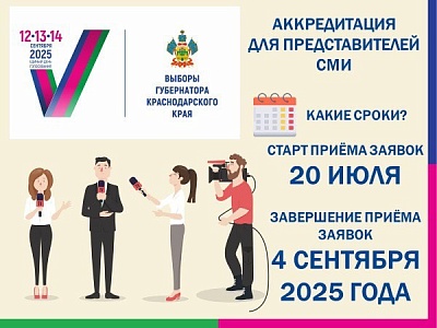 Стартовала аккредитация представителей СМИ