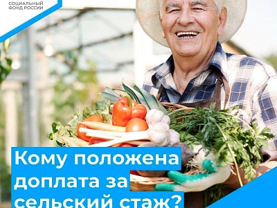 41 тысяча жителей Кубани получают пенсию в повышенном размере за работу в сельском хозяйстве
